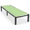 Leisuremod Marlin Patio Chaise Lounge Chair with Black Aluminum Frame, Green, 2PK MLBL-77G2 - alternate 9