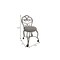 Homeroots 18in Cream and Silver Microfiber and Metal Upholstered Round Bench 733248 - alternate 8