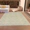 Homeroots 3' X 5' Linen Orange And Ivory Geometric Washable Indoor Outdoor Area Rug 615200 - alternate 7