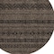 Homeroots 8' Chocolate And Brown Round Southwestern Washable Indoor Outdoor Area Rug 587526 - alternate 7