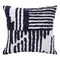 Homeroots 22" Navy and White Geometric Cotton Throw Pillow 534313 - alternate 8