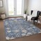 Homeroots 5' X 8' Blue Brown And Beige Floral Washable Indoor Outdoor Area Rug 605456 - alternate 8