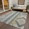 Homeroots 3' X 5' Silver Beige And Gold Aztec Washable Indoor Outdoor Area Rug 598514 - alternate 7