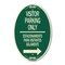 Signmission Bilingual Reserved Parking Sign Visitor Parki, 12 In X 18 In Architectural, Heavy Gauge Aluminum A-OV-G-1218-24302 - alternate 1