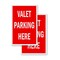 Signmission Valet Parking Here, A-Frame & 2 Decals Installed, Heavy-Duty Plastic Frame SBHD-D-2436-Valet Parking Here - alternate 3