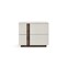 Homeroots 20" Light Gray Wood Two Drawer Nightstand 719556 - alternate 1