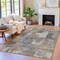 Homeroots 10' X 14' Pewter Khaki And Charcoal Abstract Washable Indoor Outdoor Area Rug 630788 - alternate 5