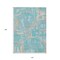 Homeroots 10' X 14' Teal Blue Aqua And Taupe Geometric Washable Indoor Outdoor Area Rug 589439 - alternate 7