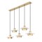 Z-Lite Ludo Matte White + Modern Gold 5 Light Linear Chandelier 829P12-5L-MW-MGLD-LE - alternate 5