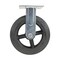 Vestil Rubber Rigid Caster 8 In. Diameter x 2 In. Width 551 Lb. Capacity Black CST-VE-8X2MR-R - alternate 7