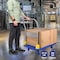 Wrightmaster 880 lb. Capacity 4-Wheel Steel Standard Duty Platform Truck - Blue, Folding Push Cart ZR-B1-400 - alternate 7
