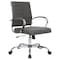 Leisuremod Benmar Leather Office Chair, Charcoal BO19CHL - alternate 1