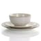 Elama Contessa 16 Piece Embossed Scalloped Stoneware Dinnerware Set in Ivory EL-CONTESSA - alternate 6