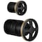 Brizo Litze Pressure Balance Valve With Diverter Trim Handle Kit, Wheel Matte Black/Luxe Gold HW75P32-BLGL - alternate 1