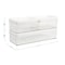 Martha Stewart Grady Set of 3 Clear Plastic Stackable Storage Boxes with White Plastic Lids GS-BA1360-3P-CL-WH-MS - alternate 6