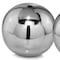 Homeroots Set of Two Silver Buffed Aluminum Decorative Orb Tabletop Sculpture, 2PK 383738 - alternate 5