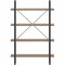 Lorell SOHO 4 Shelf Metal Frame Bookcase 29" x 11.8" x 57.5" 97619 - alternate 3