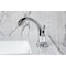 Kingston Brass Knurled Double-Handle 4" Centerset Bathroom Faucet with Brass Pop-Up, Polished Chrome KS8611KNL - alternate 5