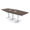 Skutchi Designs 8ft Conference Table With Power Unit | 8 Person Modular Hexagon Meeting Table | Harmony Series HAR-HEX.IR-48X96-T-H3041-ESIL - alternate 1