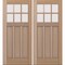 Doornmore CRF-P3G6, 74.5" x 82" ( 2x36" Door) Left Hand, Mahogany SDL 6 Lite Exterior Door CRF-P3G6-SW-3680_2_LI - alternate 1