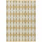 Homeroots 5' X 8' Gold And Light Brown Geometric Washable Indoor Outdoor Area Rug 577038 - alternate 7