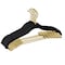 Simplify 6 Pack Velvet Hangers with Clips in Black 23250-G-BLACK - alternate 6