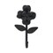 Homeroots 4" Black Cast Iron Flower Wall Hook 612083 - alternate 6