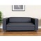 Homeroots 84" Black Faux Leather Sofa 530484 - alternate 1