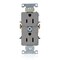 Leviton Duplex Receptacle/Outlet, 15 Amp 5242-GY - alternate 1