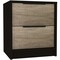 Homeroots 19" Wood Two Drawer Nightstand 453291 - alternate 1