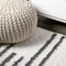 Jonathan Y Petra Stripe Geometric Shag White/Gray 2 ft. x 8 ft. Runner Rug MOH406A-28 - alternate 6
