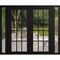 Vdomdoors Front Exterior Prehung Metal-Plastic Double Doors Clear Glass / MANUX 8355 Matte Black / Office Com MANUX8355DEXD-BLK-W12+72+12xH80-LH-I - alternate 1