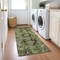 Homeroots 8' Runner Olive Green and Dark Green Oriental Washable Non Skid Indoor Outdoor Runner Rug 563773 - alternate 7