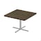 Correll Square Cafe Table, 42 in W, 42 in L, 29 in H, Particleboard Top, Walnut SXT42S-01-98-01 - alternate 1