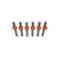 Lockjawz Electric Fence T Post Insulators - Orange T-360, 25PK T-360 ORANGE - alternate 3