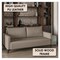 Leisuremod Inno Modern Vegan Leather 3-Seater Sofa, Metal Legs IS73TP - alternate 7