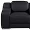 Homeroots 41" Black Italian Leather Wall Hugger Recliner With USB 634538 - alternate 6