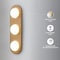 Vidalite Orbita 3-Light Ceiling Light with Natural Wood Finish, Frosted Glass Shade, Integrated LED Bulbs CE1009204 - alternate 7