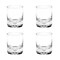 Homeroots Set of Four Clear Mouth Blown Crystal Old Fashion Glasses 375902 - alternate 4