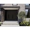 Vdomdoors Front Exterior Prehung Aluminum Double Doors Ronex1277 Black Enamel Top Transom Mirrored Clear RONEX1277DEXD-BLK-W72+14xH96+14-RH-I - alternate 3