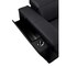 Homeroots 170" Black Top Grain Leather Reclining Metal USB Sofa 720420 - alternate 7