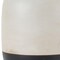Homeroots Set of Two Cream And Black Distressed Ceramic Tabletop Pillar Candle Holders, 2PK 634837 - alternate 4
