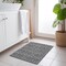 Homeroots 2' X 3' Gray Damask Washable Non Skid Indoor Outdoor Area Rug 563871 - alternate 6