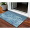 Homeroots 3' X 5' Blue Ikat Washable Indoor Outdoor Area Rug 576971 - alternate 1
