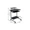 Homeroots 29" Espresso Wood and Stainless Steel Computer Desk 723727 - alternate 6