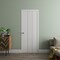 Sartodoors Sliding Closet Bi-fold Doors 48 x 84 inches, BASIC 0111 Arctic White, Sturdy Tracks Moldings Trims BASIC0111BF-MAW-48x84 (2* 24x84) - alternate 4