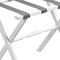 Homeroots Hotel White Finish Wood Folding Luggage Rack With Gray Straps 383077 - alternate 7