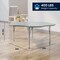 Flash Furniture Wren 60 in Flower Adjustable Height Activity Table, Thermal Laminate Top, Short Legs, Gray XU-A60-FLR-GRY-T-P-GG - alternate 10