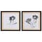 Homeroots Set Of Two Dark Ophelia Black Framed Print Wall Art, 2PK 484198 - alternate 7