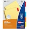 Avery Dividers, Insert, 5-Tab, Multi AVE11109 - alternate 1